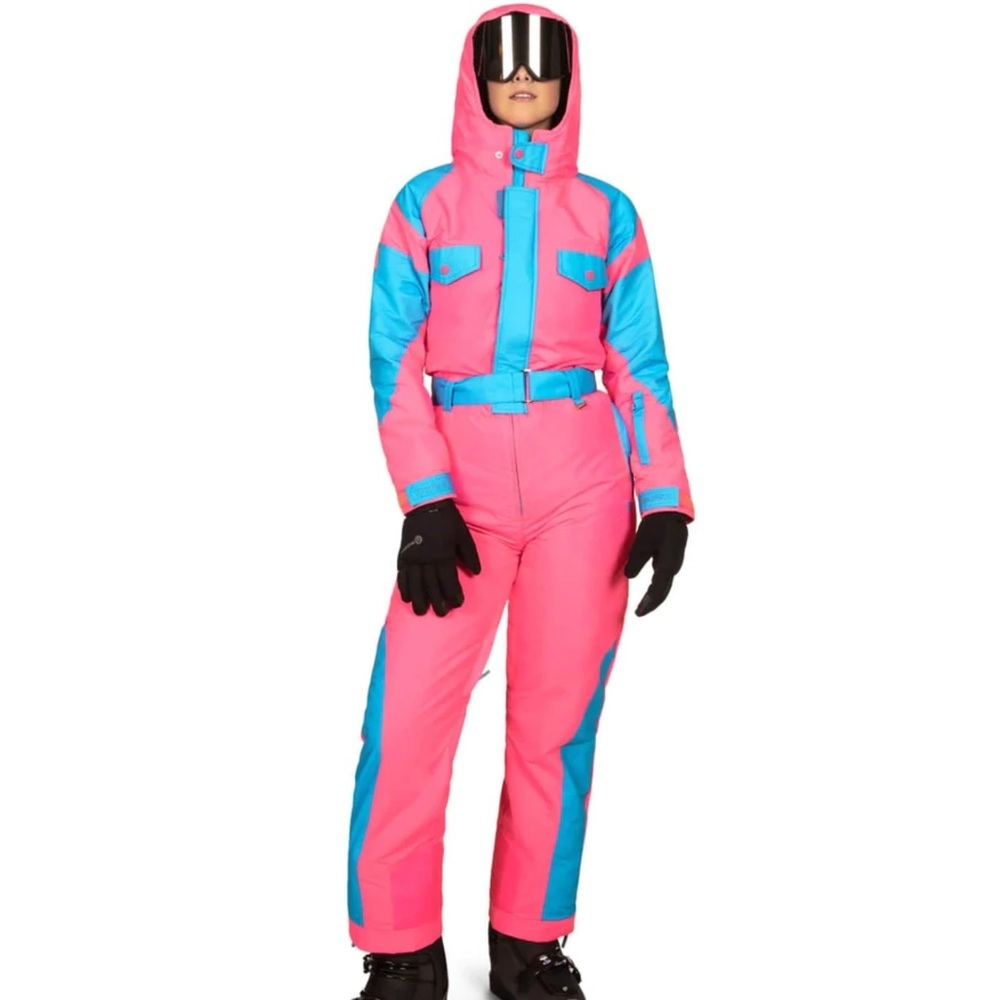 NWT Tipsy Elves Women’s Neon Bunny Snow Suit
